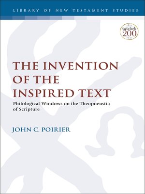 cover image of The Invention of the Inspired Text